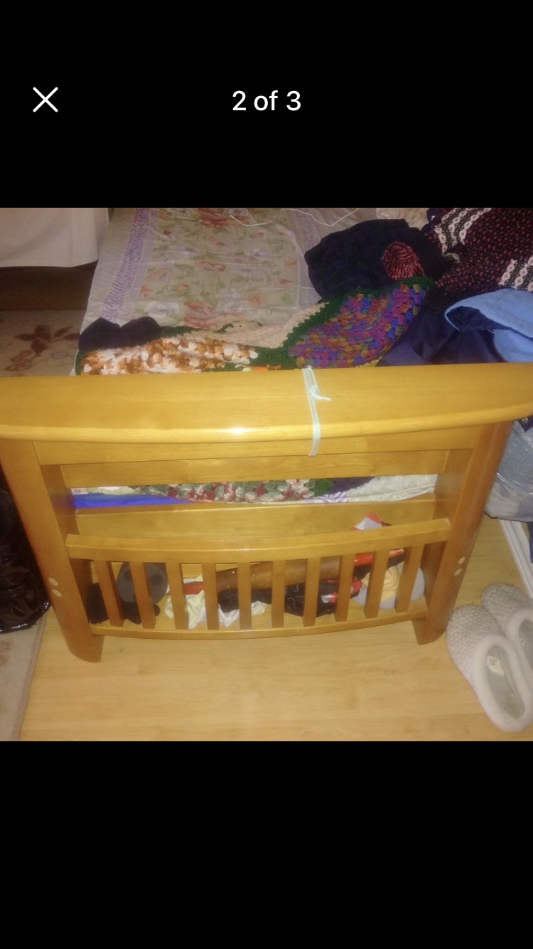 Futon with magazine holders