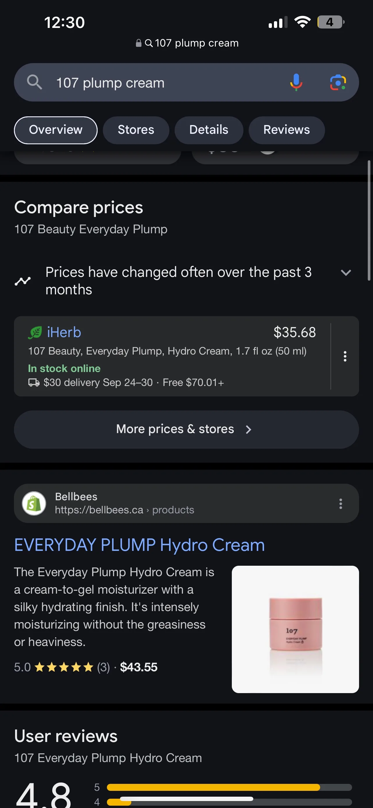 107 Everyday Plump Hydro Cream Face Moisturizer image indicator(5)