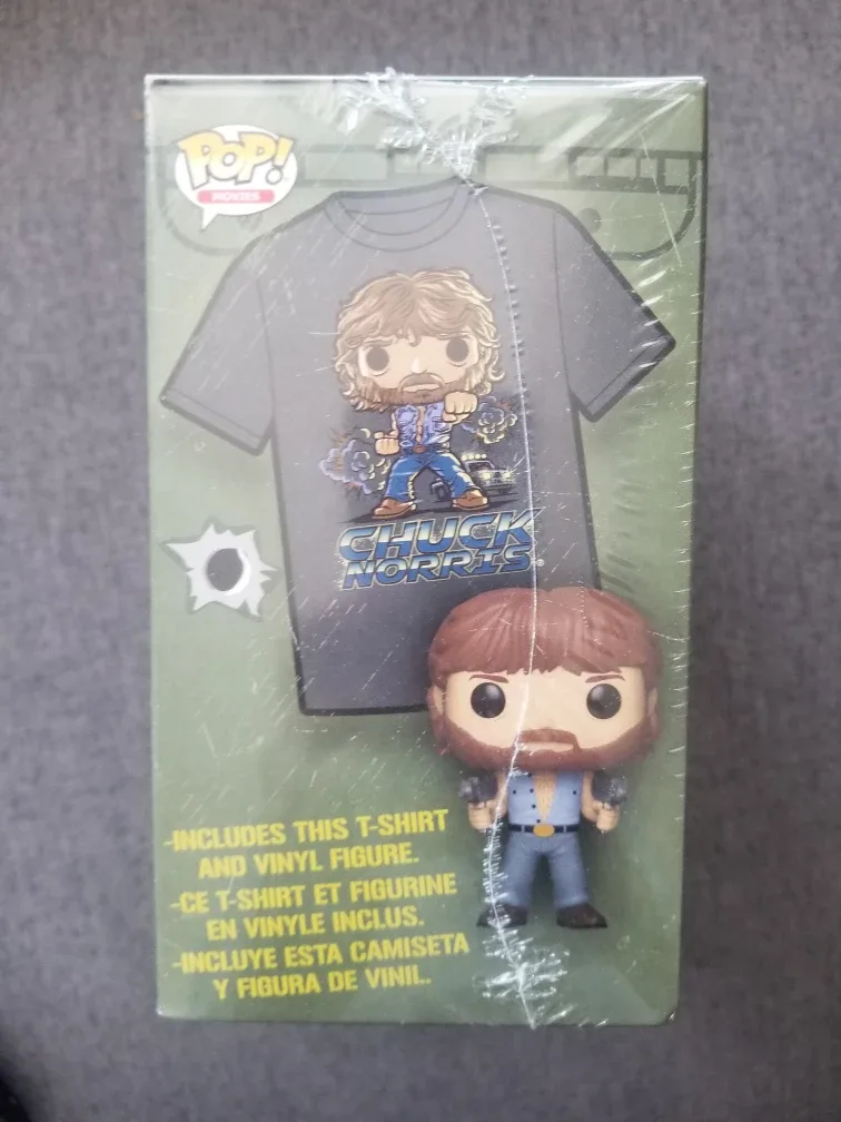 Chuck Norris Pop! Vinyl Figure and T-shirt image indicator(2)