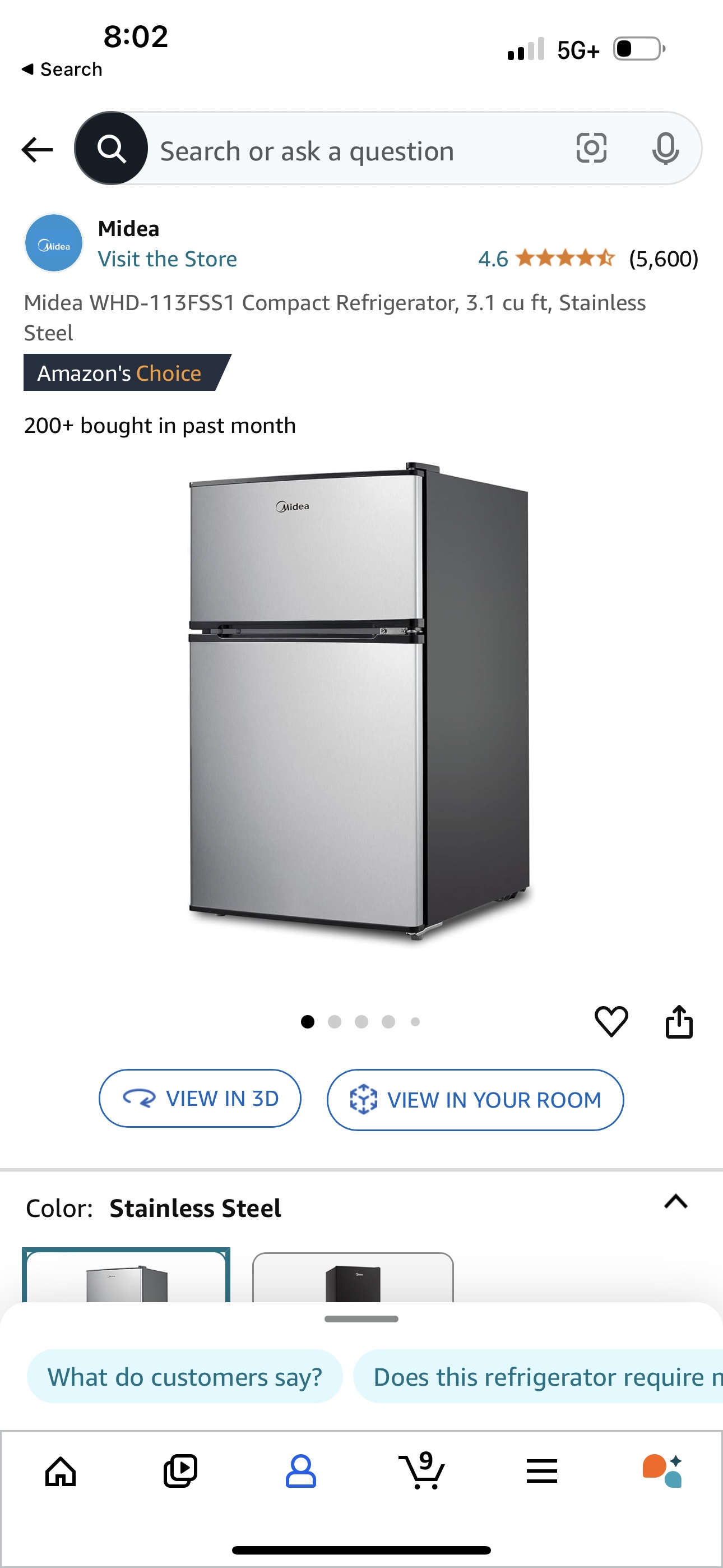 Midea Compact Refrigerator - photo 2