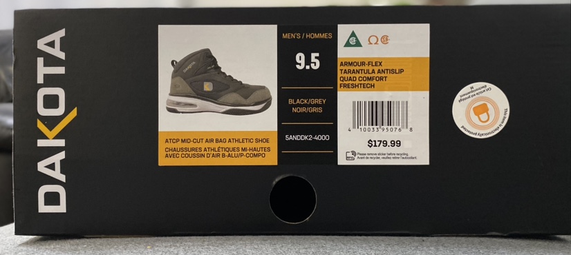 Dakota Workpro Series Safety Shoes - Size 9.5 - photo 2