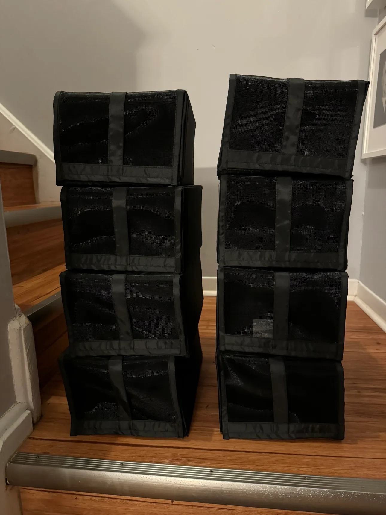 IKEA Shoe Box Organizers - 8 Boxes / Black thumbnail