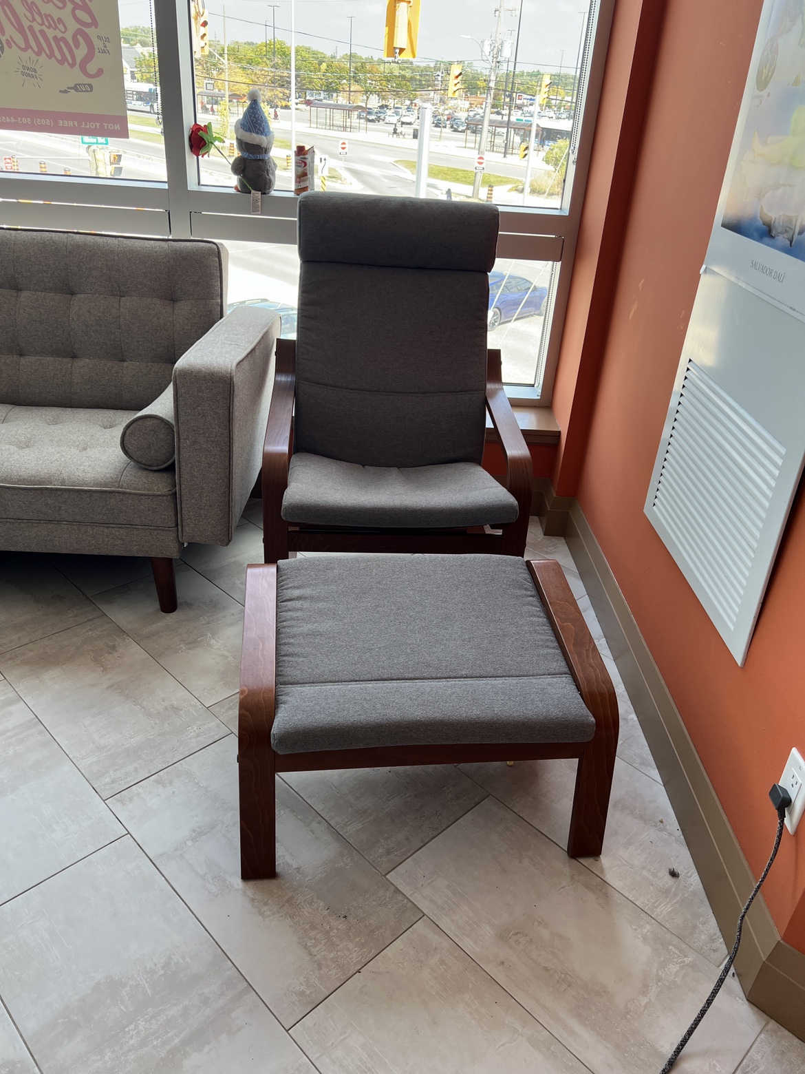 Armchair and Ottoman