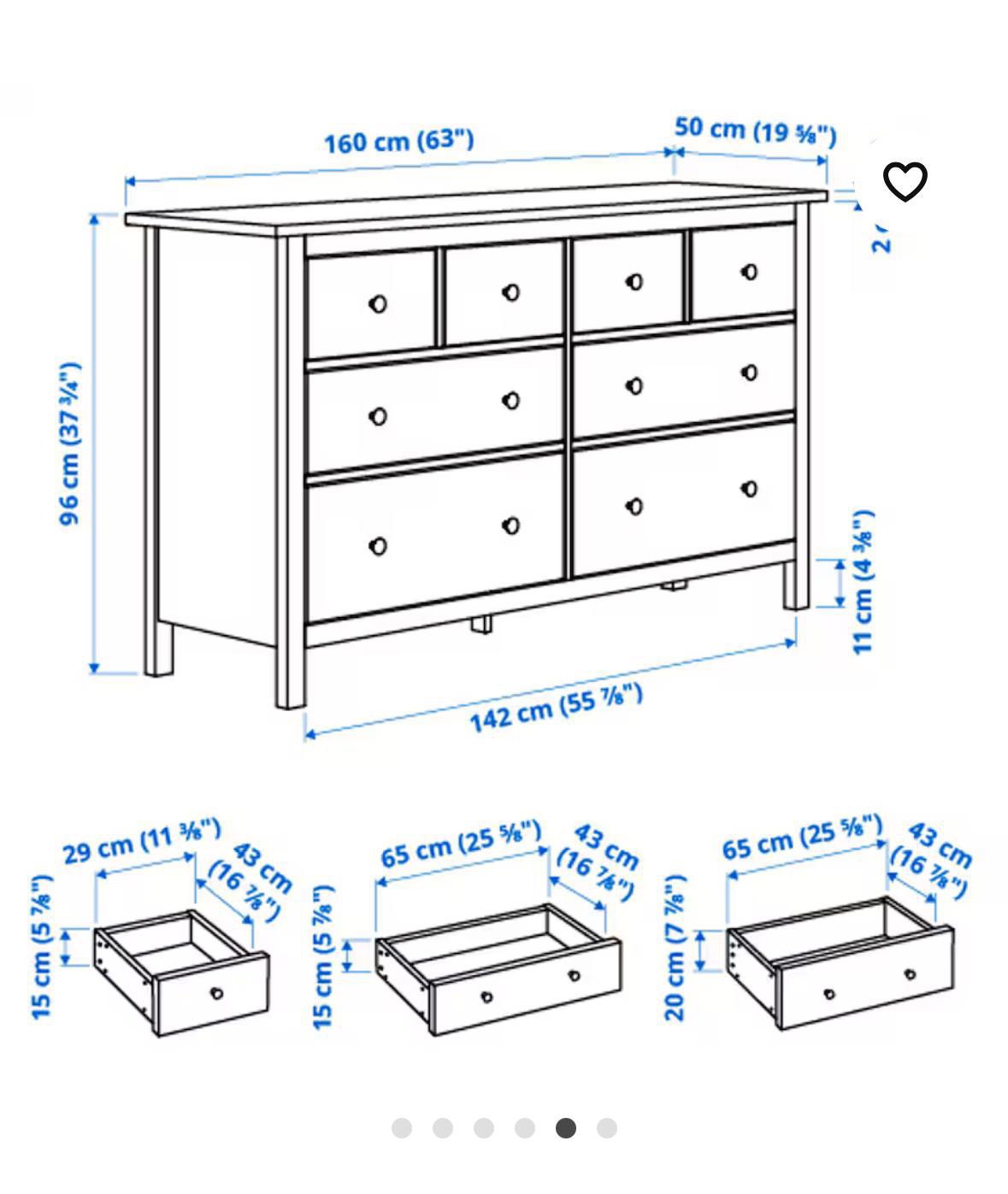 Hemmes Dresser White 8 Drawer - photo 4