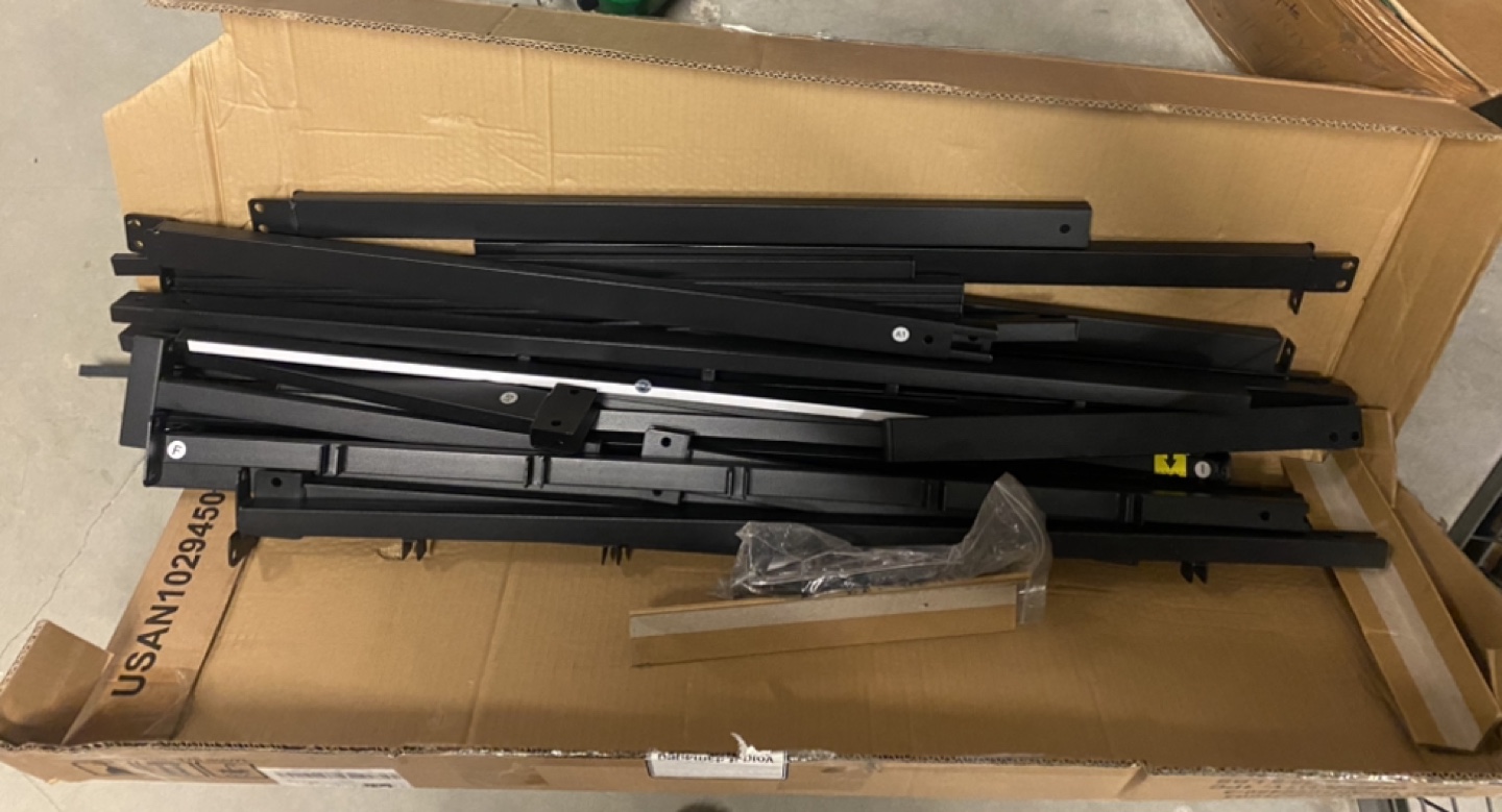 Queen Size Black Metal Bed Frame - photo 5