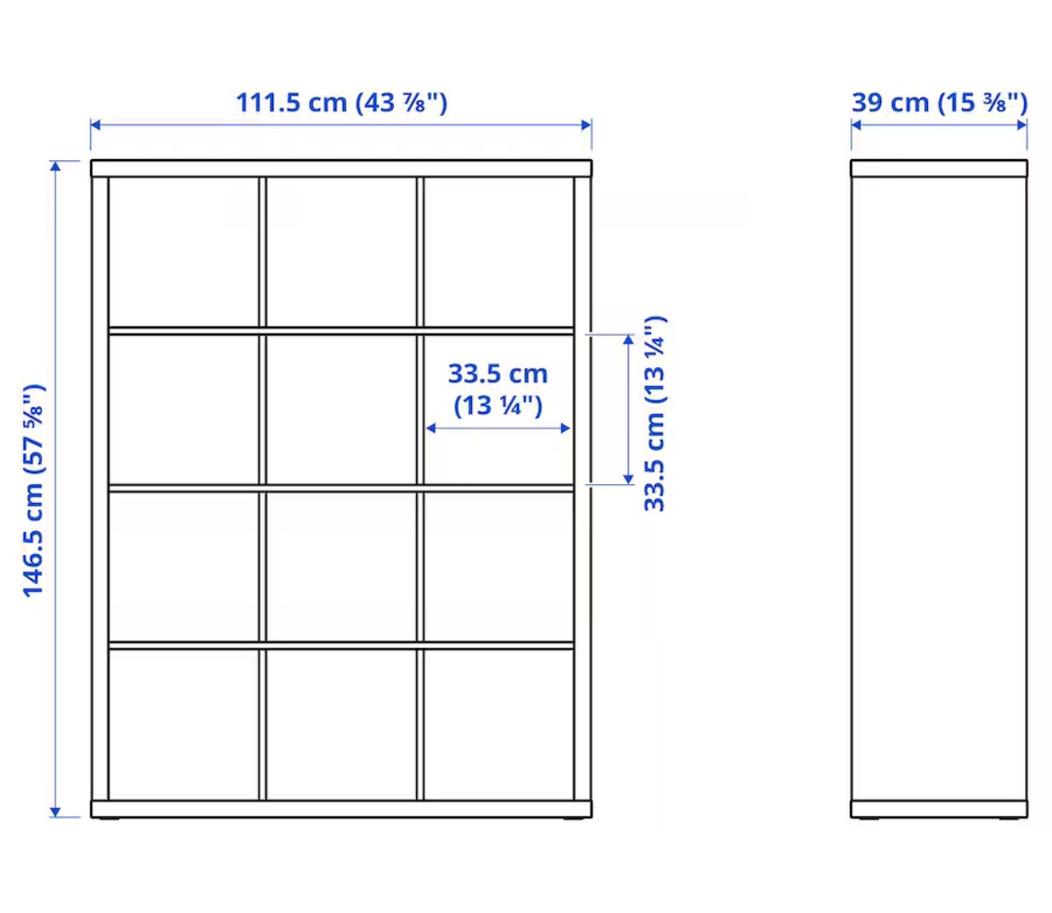 🖤IKEA Kallax Shelf Unit (includes units) - photo 2