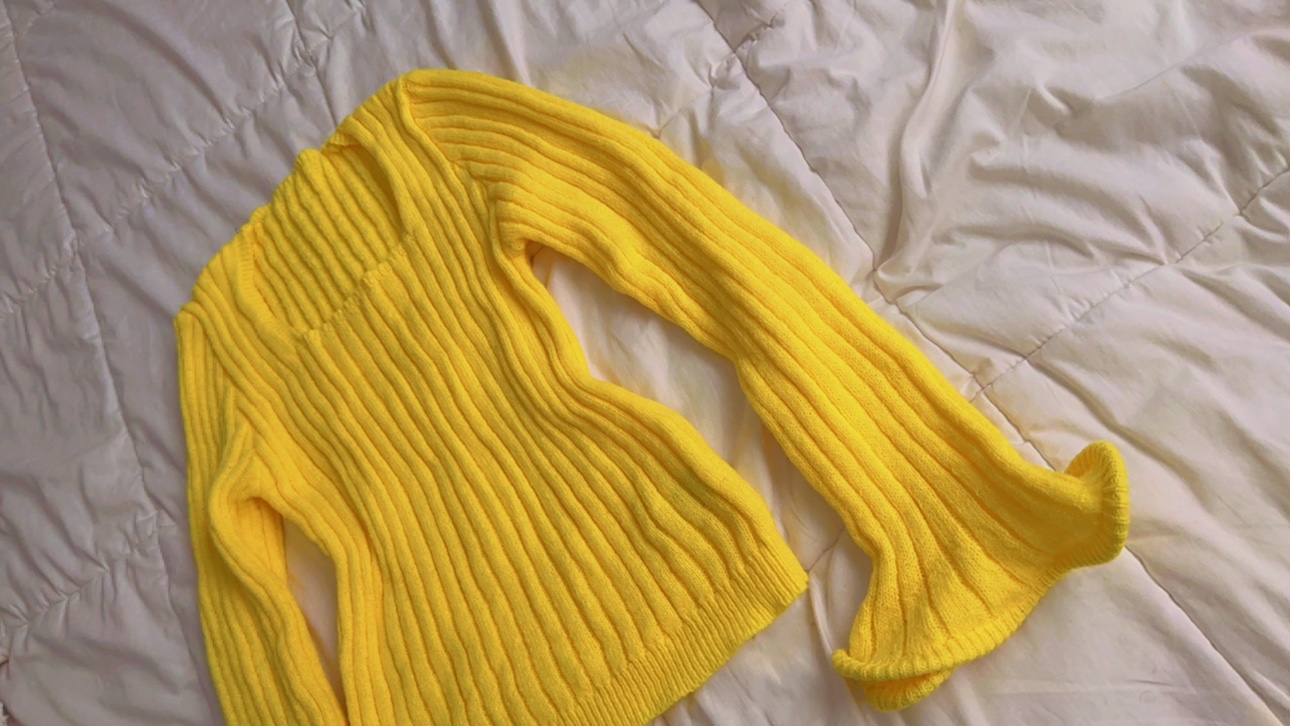 Yellow Knit Sweater - photo 2