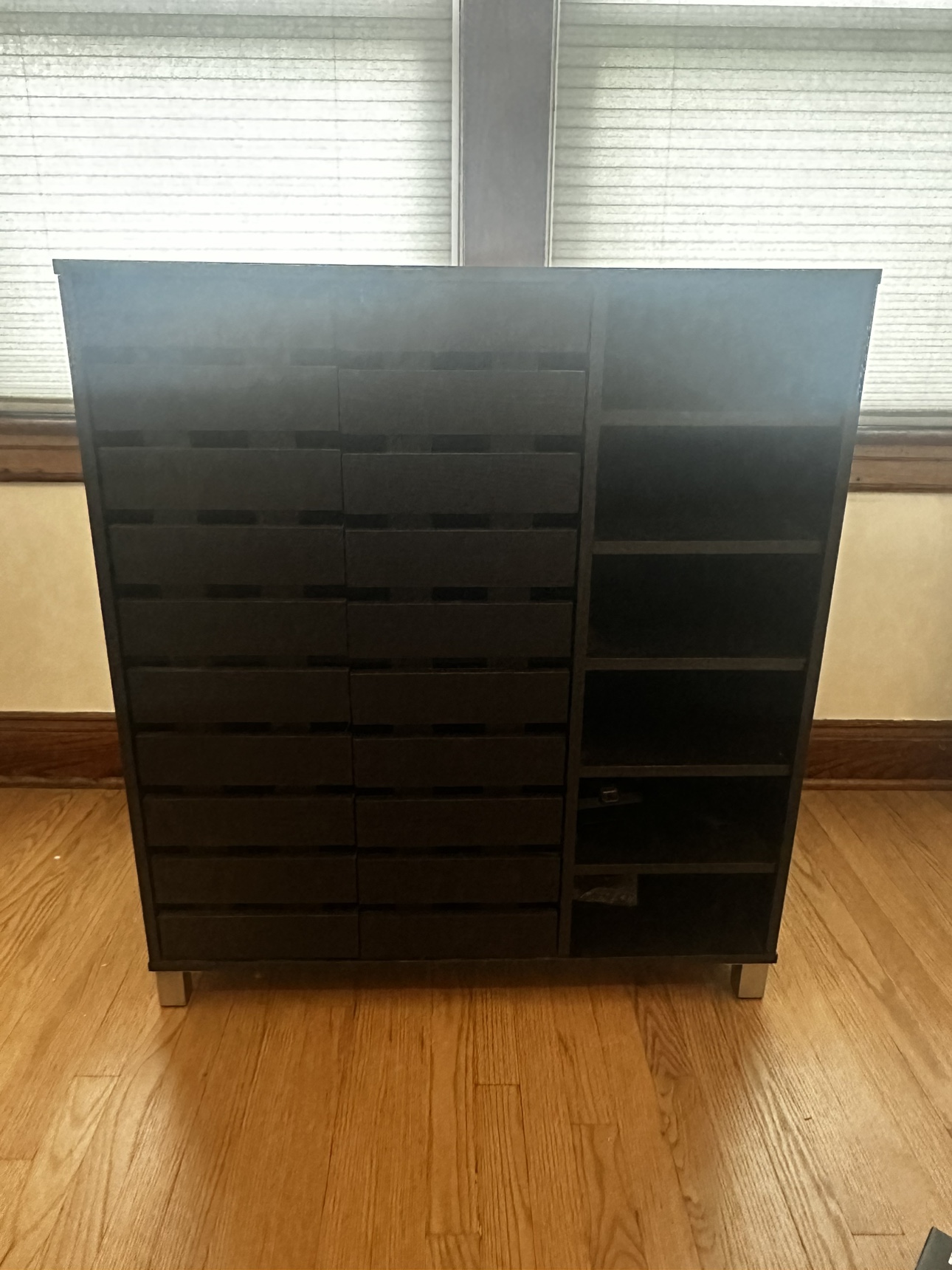 2- Door Shoe Cabinet w/ open shelves