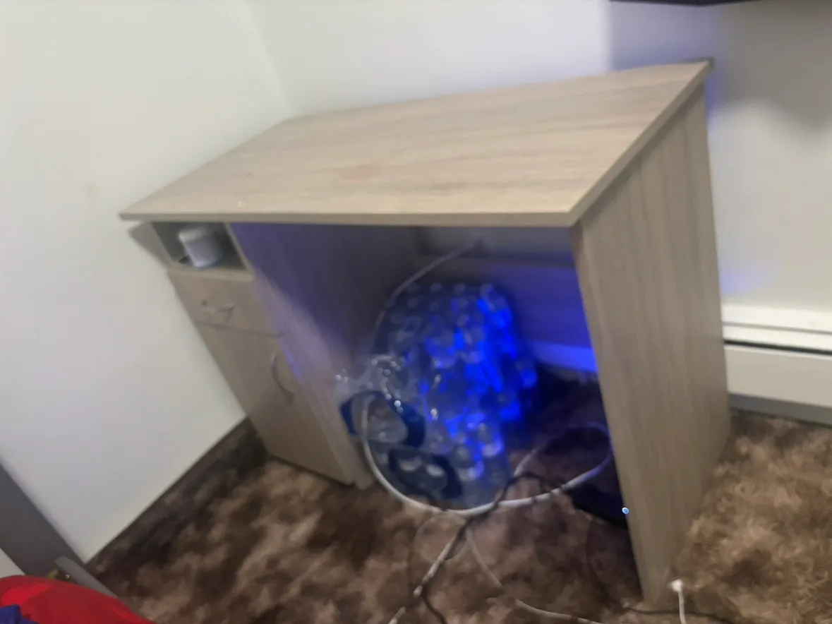 Grey Desk with Drawer image indicator(2)