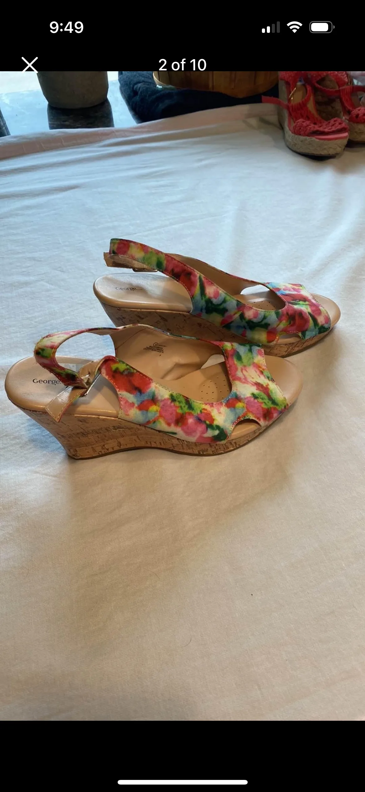 George Open Toed Wedge Sandals 9 image indicator(2)