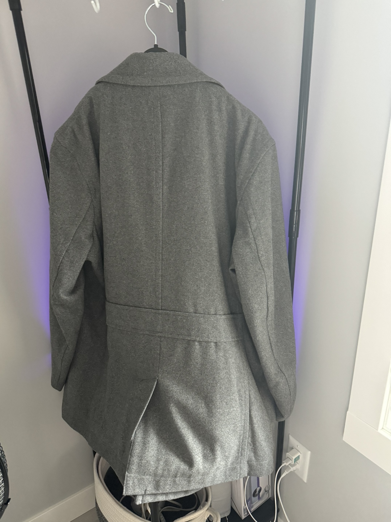 Egara Men's Grey Peacoat - photo 4