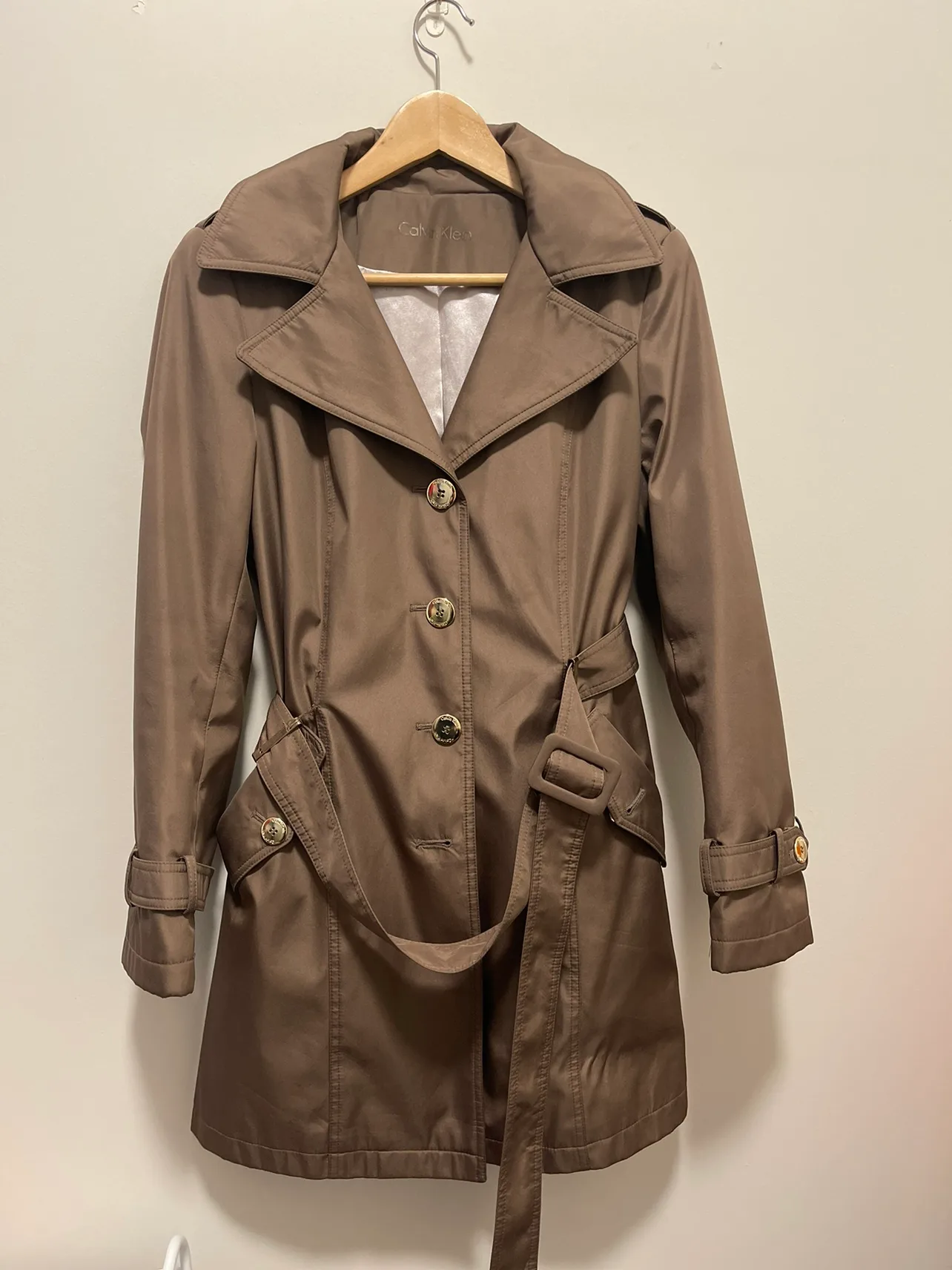 Calvin Klein Brown Trench Coat image indicator(2)