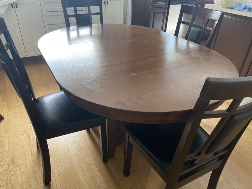 5pc Dining Set with Table and 4 Chairs