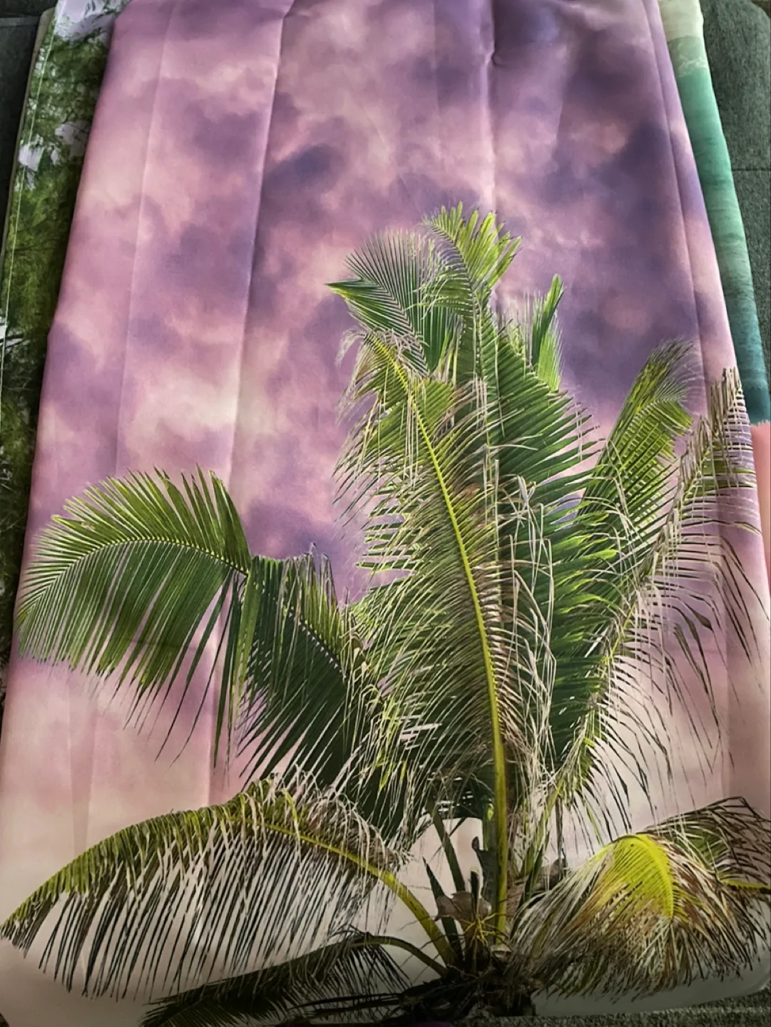 Palm Tree Shower Curtain #freecycle thumbnail