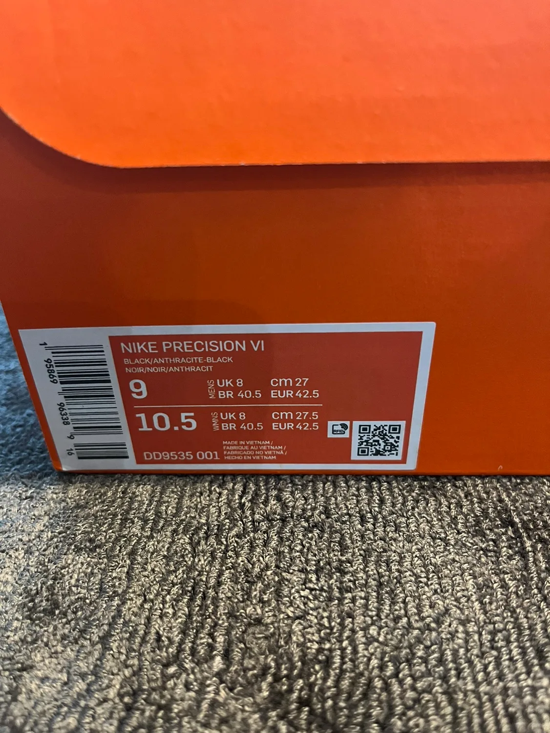 NEW Nike Precision VI Black Anthracite image indicator(6)