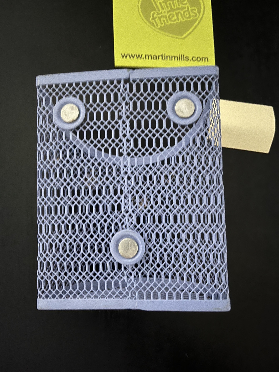 #freecycle Mesh organizer with magnets and some sticky notes - photo 2