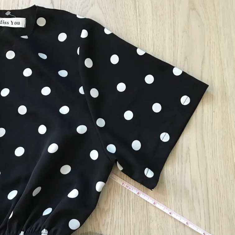Trade/FWP: Black & White Polka Dot Tulle Dress - Small - NWOT image indicator(4)