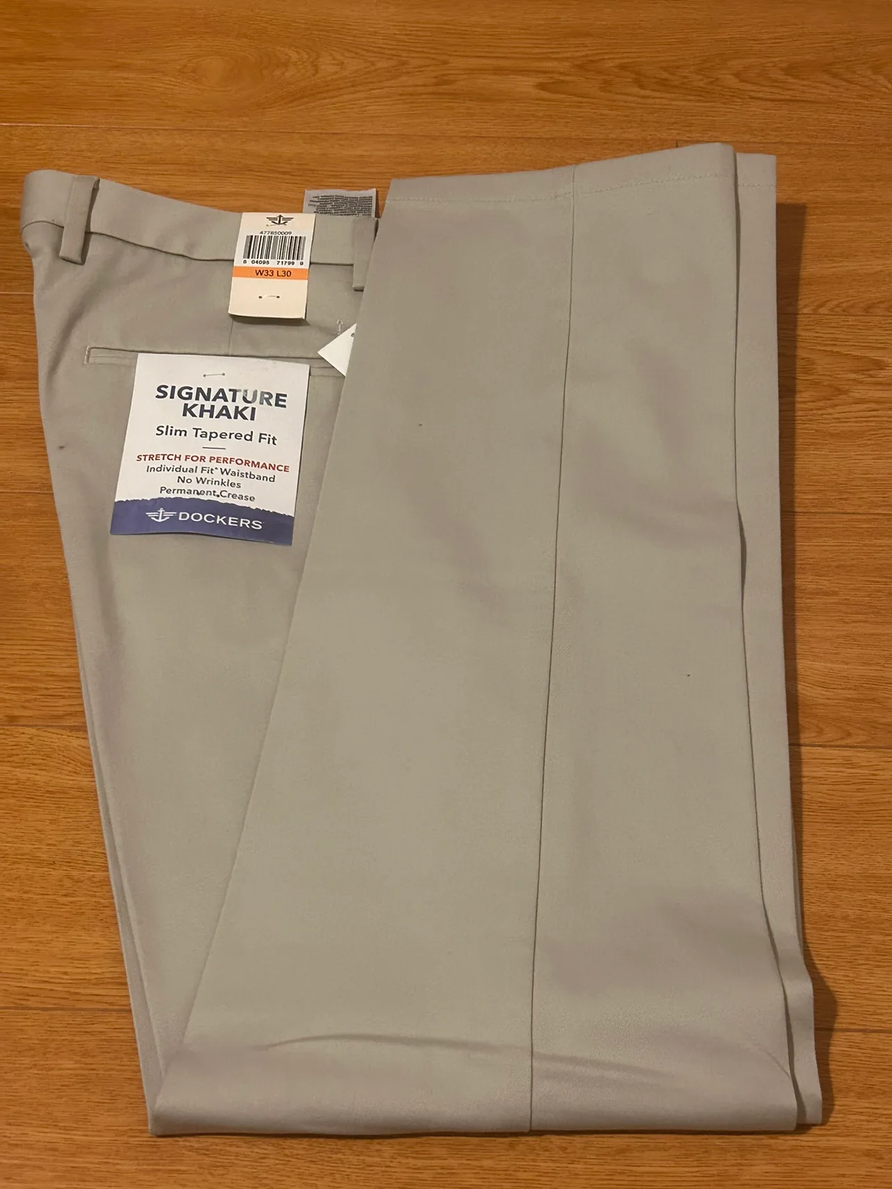 *BRAND NEW W TAG*Dockers Signature Khaki Slim Tapered Fit Pants thumbnail