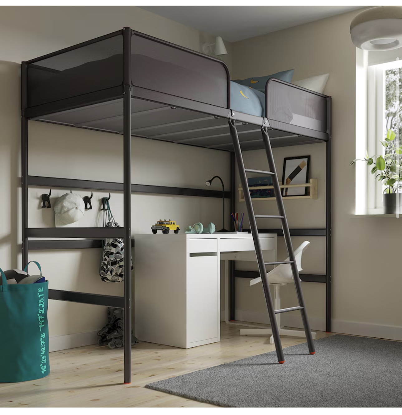 Metal Loft Twin Bed Frame - photo 2