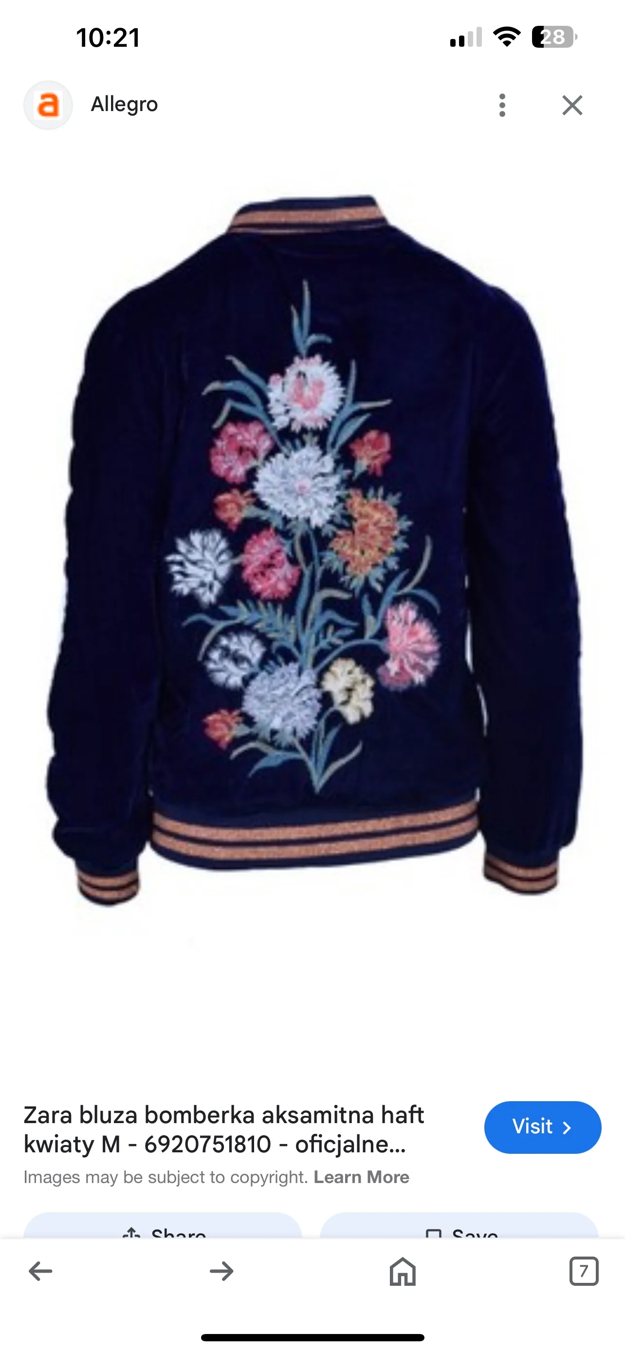 New with tags Zara velvet flower jacket image indicator(2)