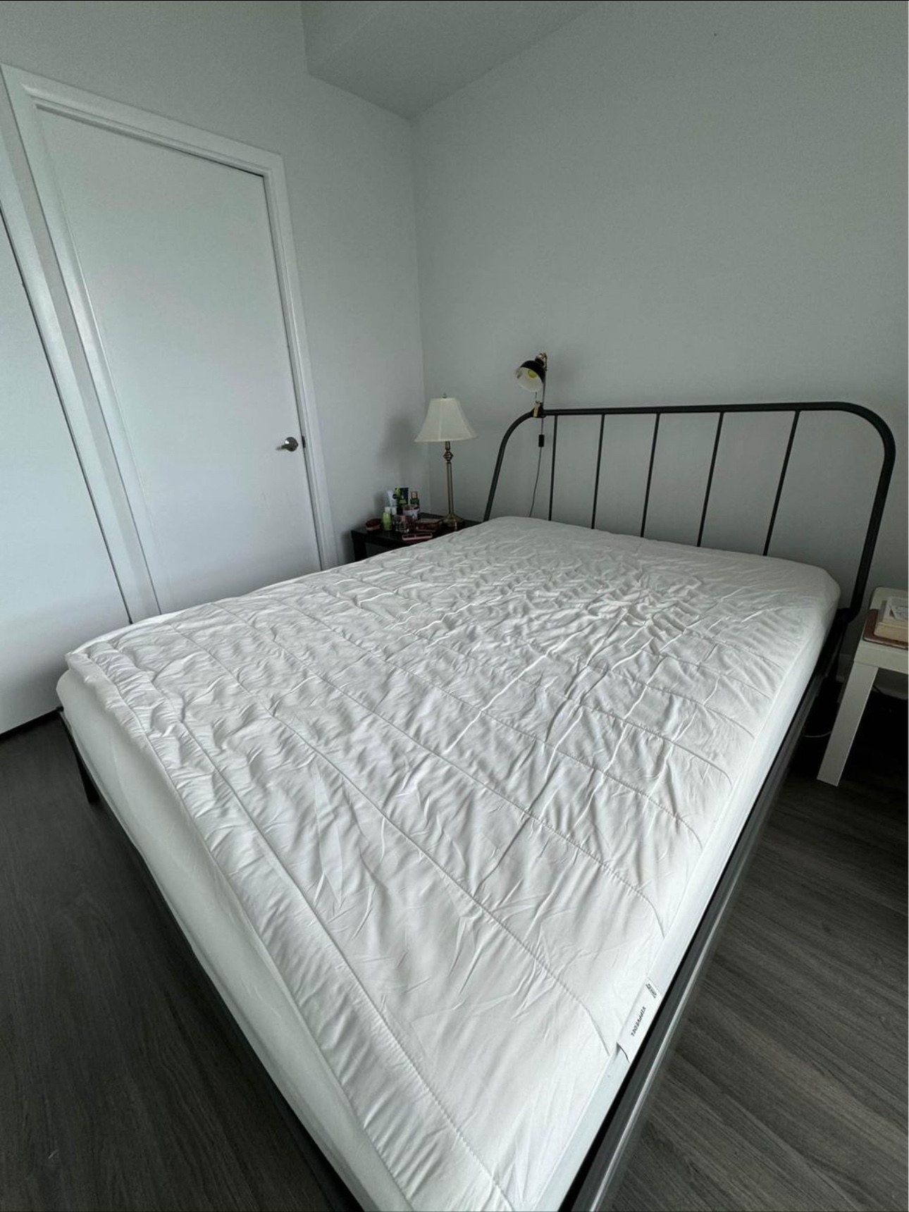 IKEA Queen Sized Bed Frame and Slatted Base - photo 2