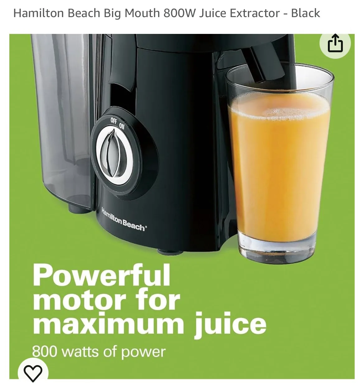 Hamilton Beach Big Mouth Juice Extractor image indicator(4)