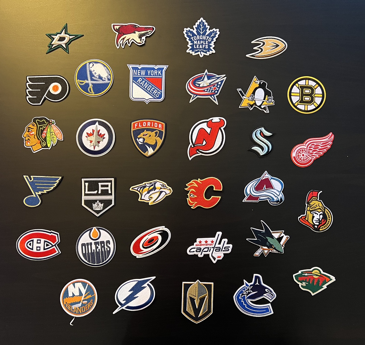 Hockey team iron on  patches! All teams available