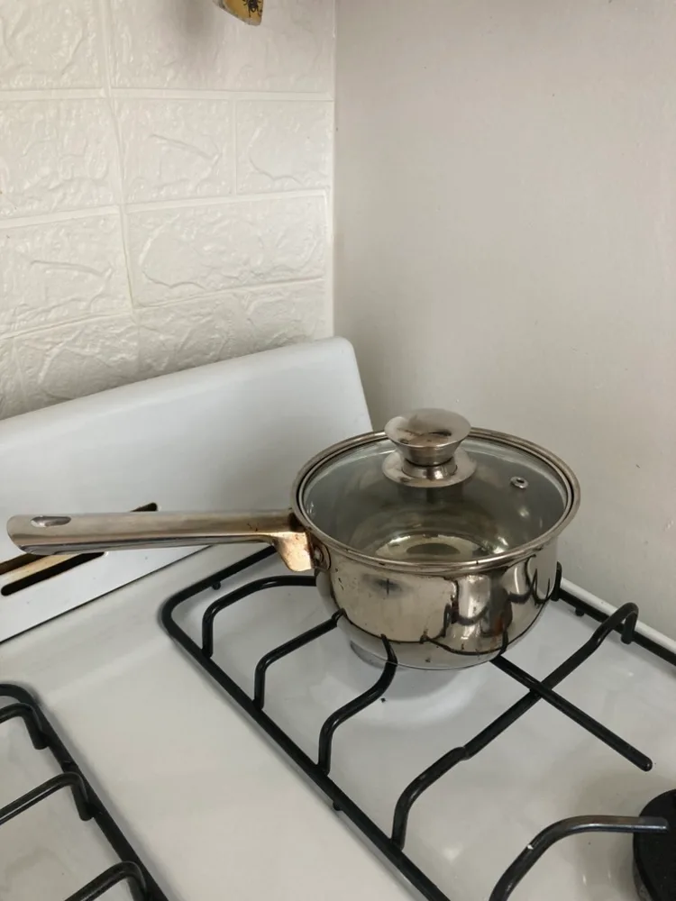 PENDING-#freecyle Small Stainless Steel Saucepan thumbnail
