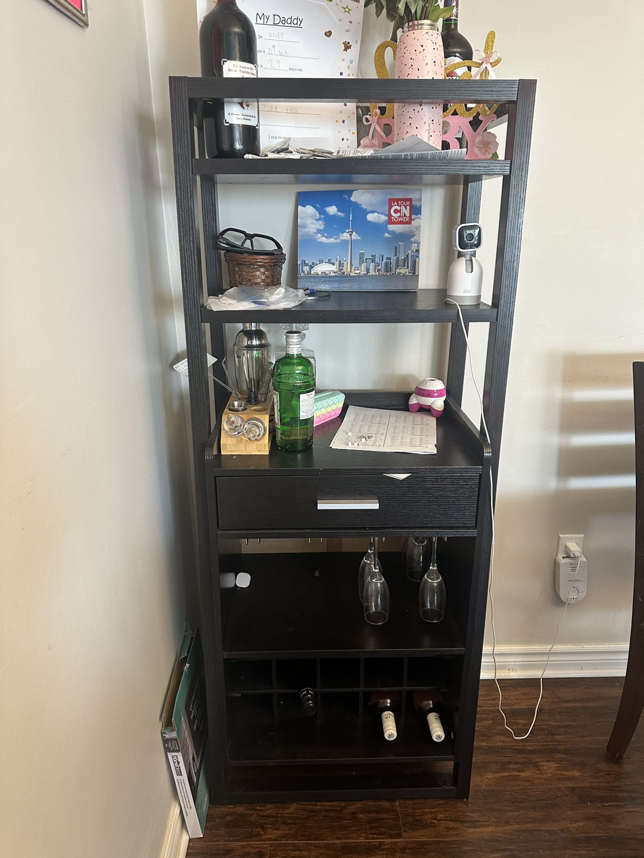 Black Bar Cart