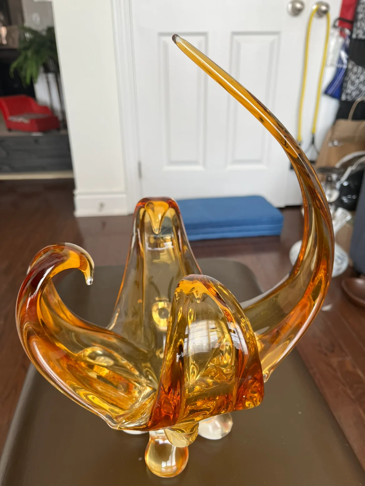 Art Deco Amber Glass Vase image indicator(2)