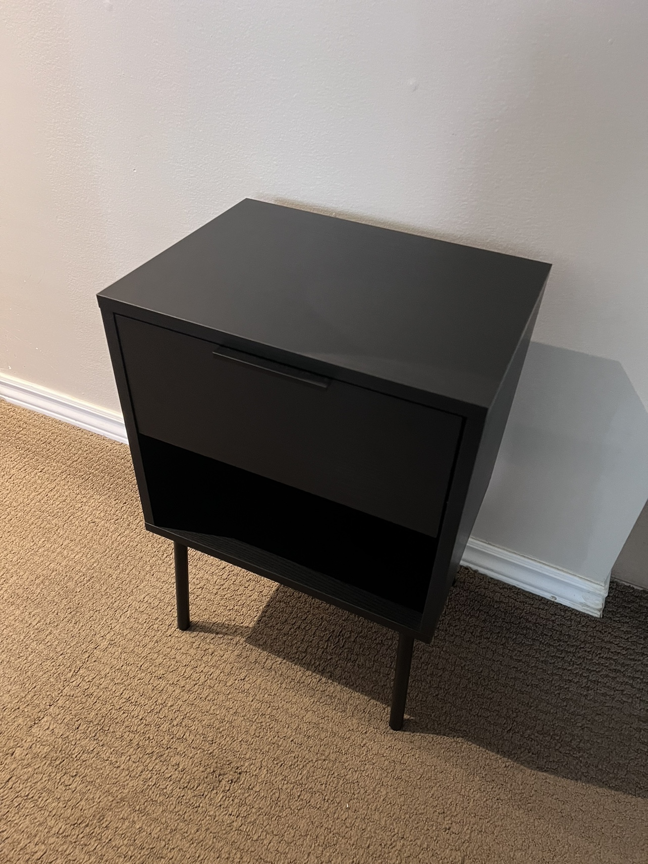 Black Nightstand/Side table - photo 3