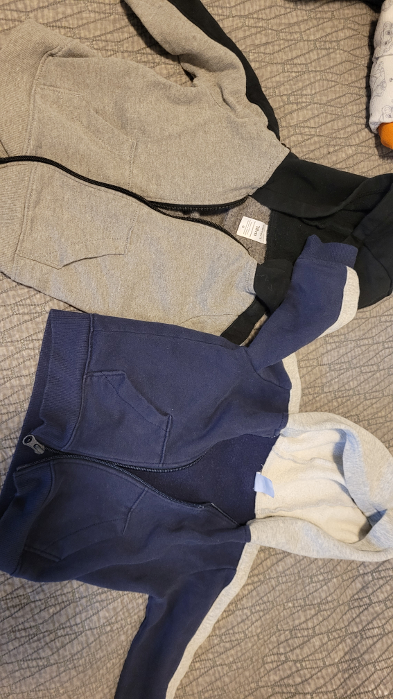 Two Boys' Zip-Up Sweatshirts bundle