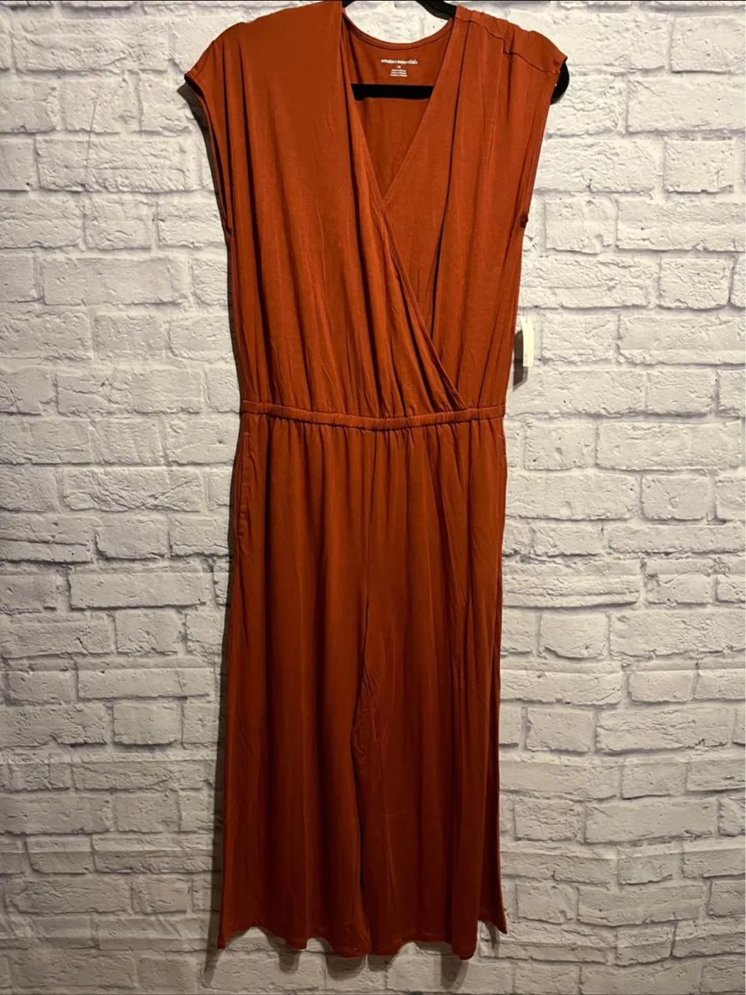 Women's Rust Orange Jumpsuit Medium image indicator(2)