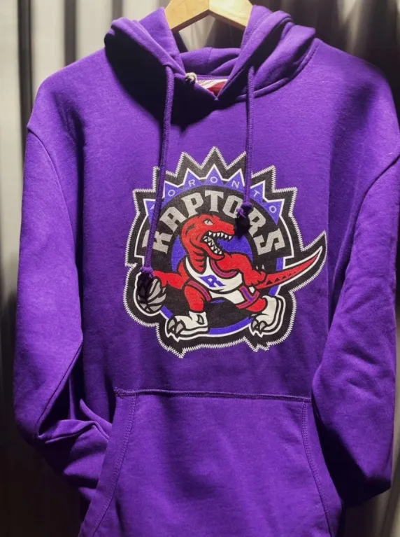 Mitchell & Ness purple Toronto raptors hoodie - Medium thumbnail
