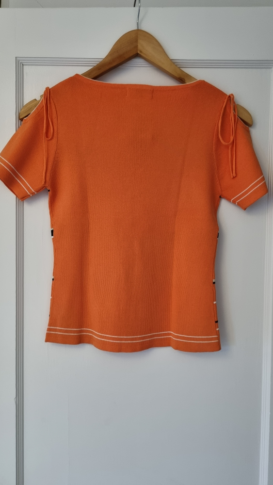 Striped Orange Top - photo 2