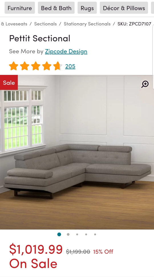 Pettit Sectional Sofa