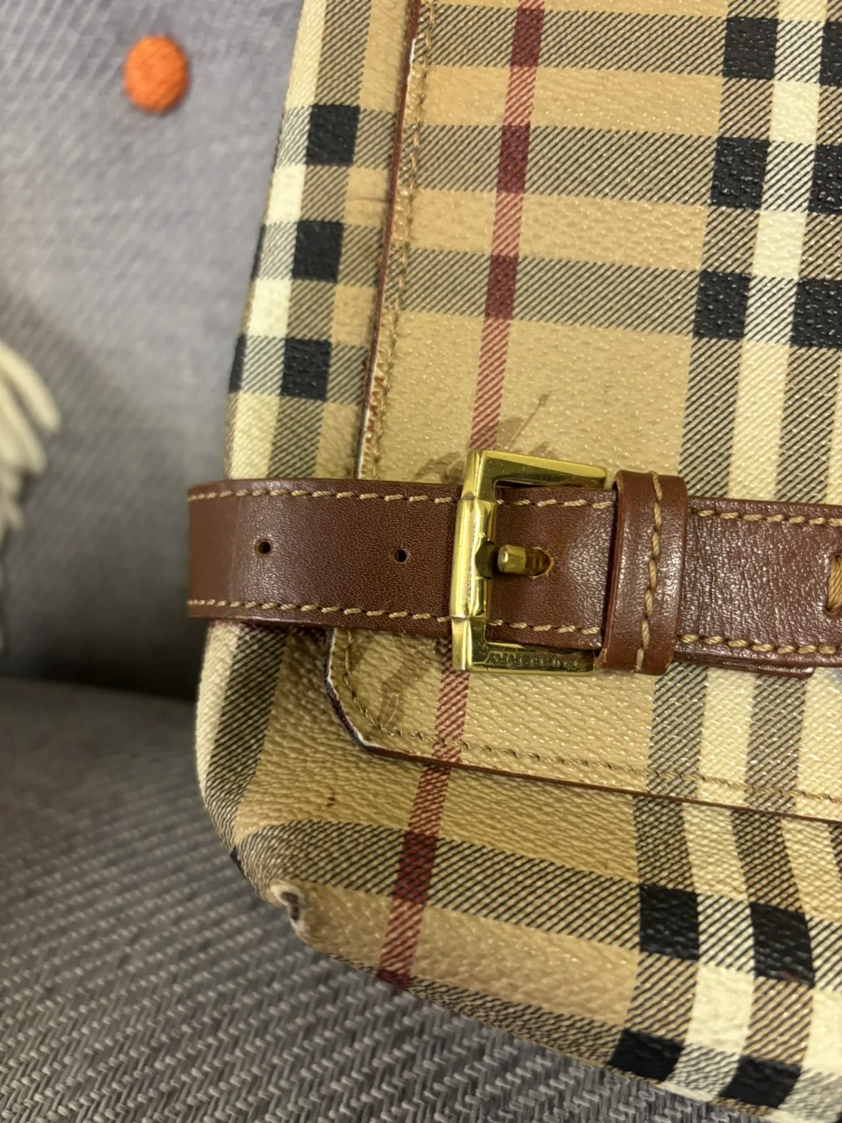Burberry Haymarket Messenger Bag image indicator(4)