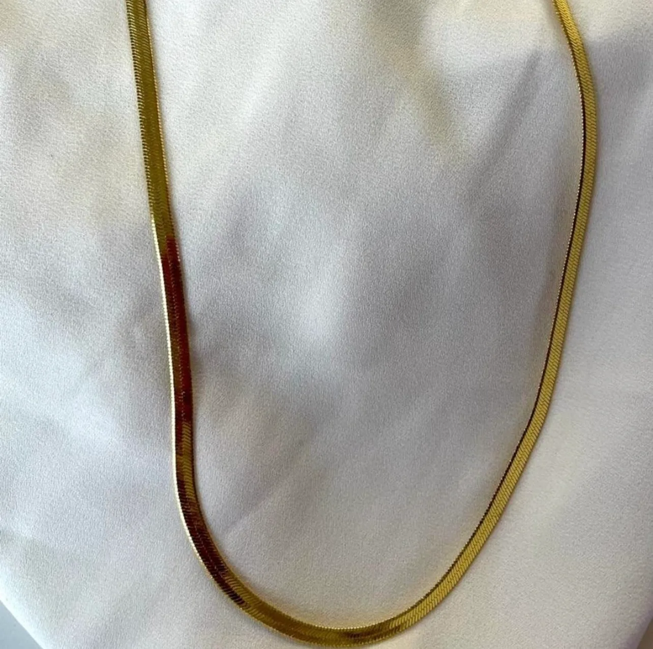 18K Gold Stainless Steel Snake Chain Necklace thumbnail