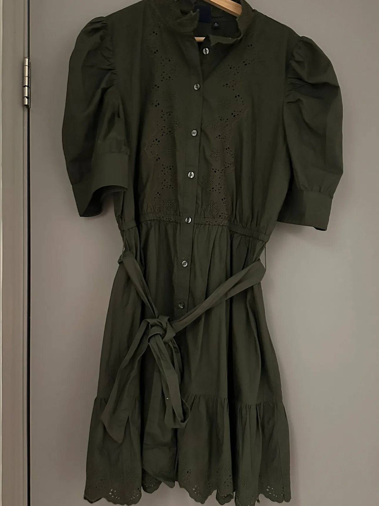 Green Button Up Dress