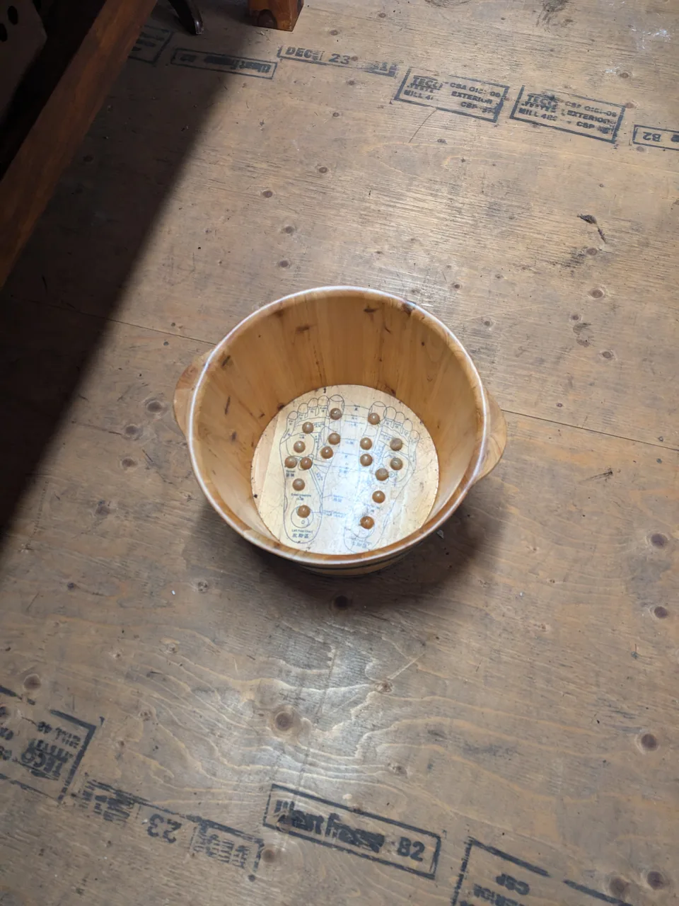 Wooden Foot Bath Bucket image indicator(3)