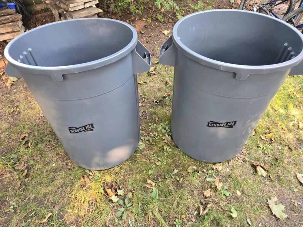 2 Genuine Joe Garbage Cans