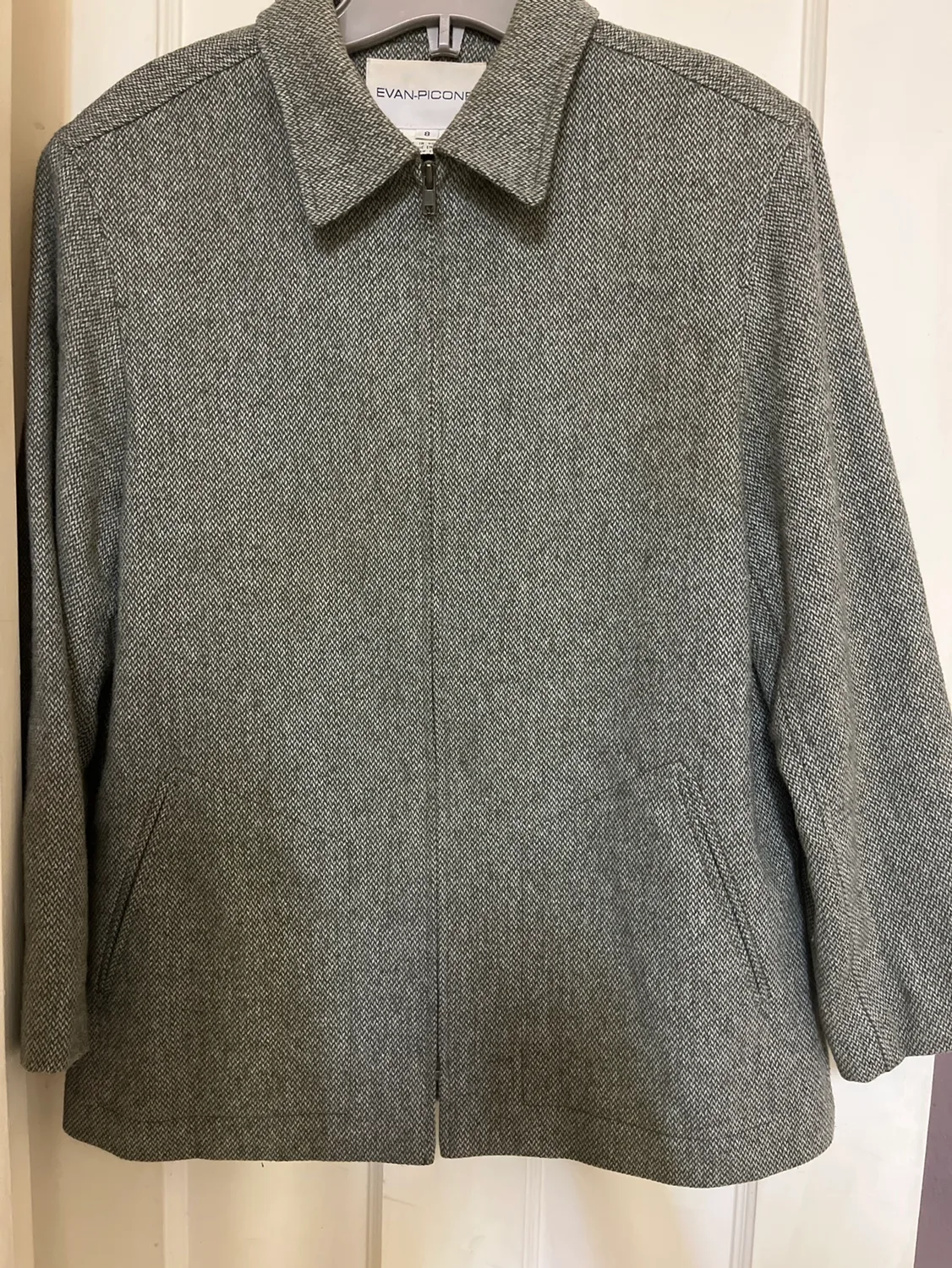 Evan Picone Grey Tweed Jacket🧡 thumbnail