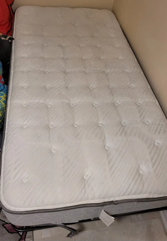 Twin Sized Bed ( Mattress & Frame ) thumbnail