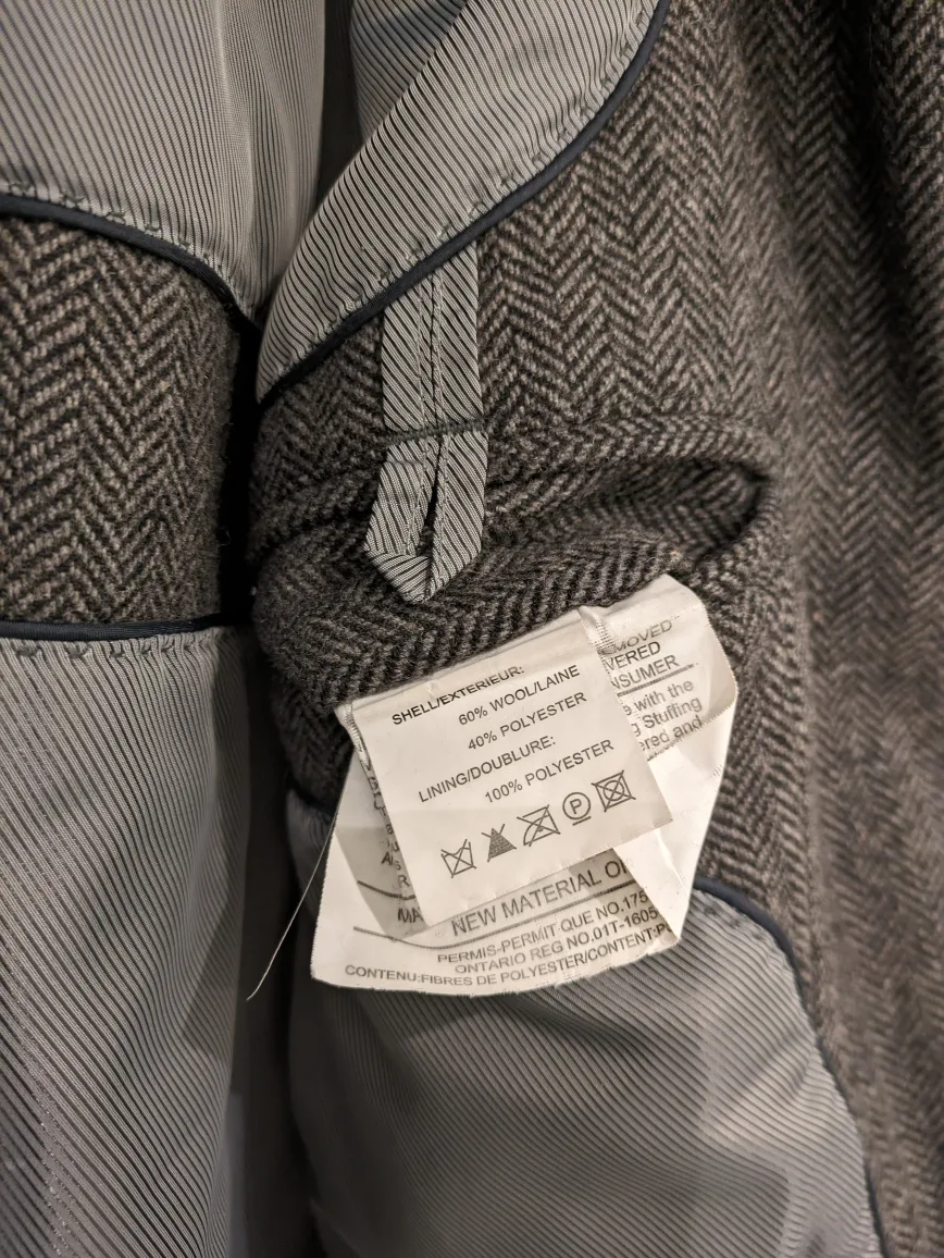 Men's Vintage Wool Blend Coat (Large) image indicator(3)