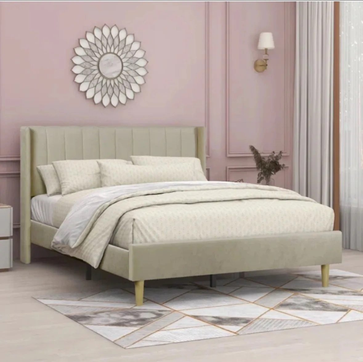 Like NEW Queen bed frame only image indicator(4)