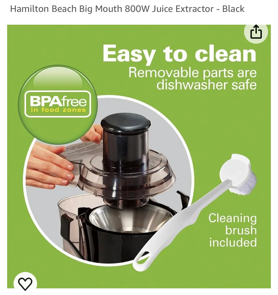 Hamilton Beach Big Mouth Juice Extractor image indicator(5)