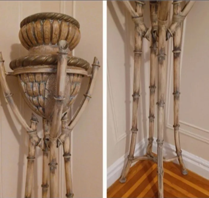 🪴Tall Banana Ceramic Vase On Metal Stand🪴 image indicator(4)