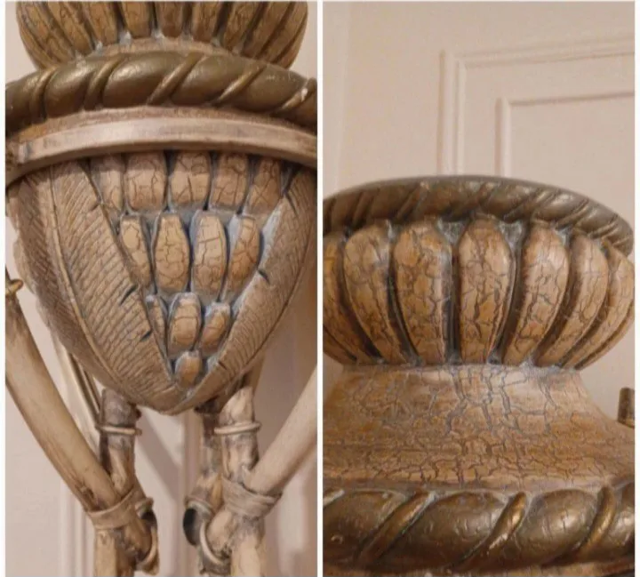 🪴Tall Banana Ceramic Vase On Metal Stand🪴 image indicator(5)