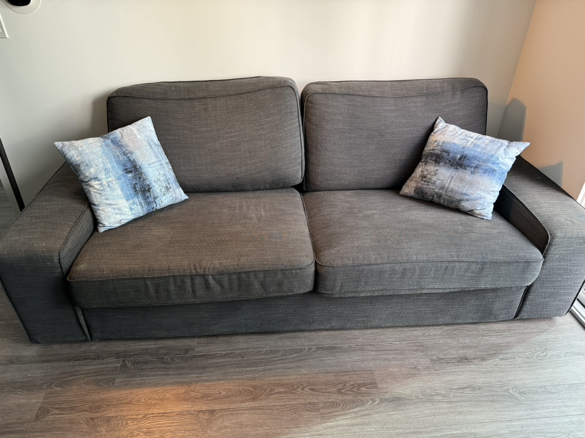 Grey IKEA Couch - photo 2