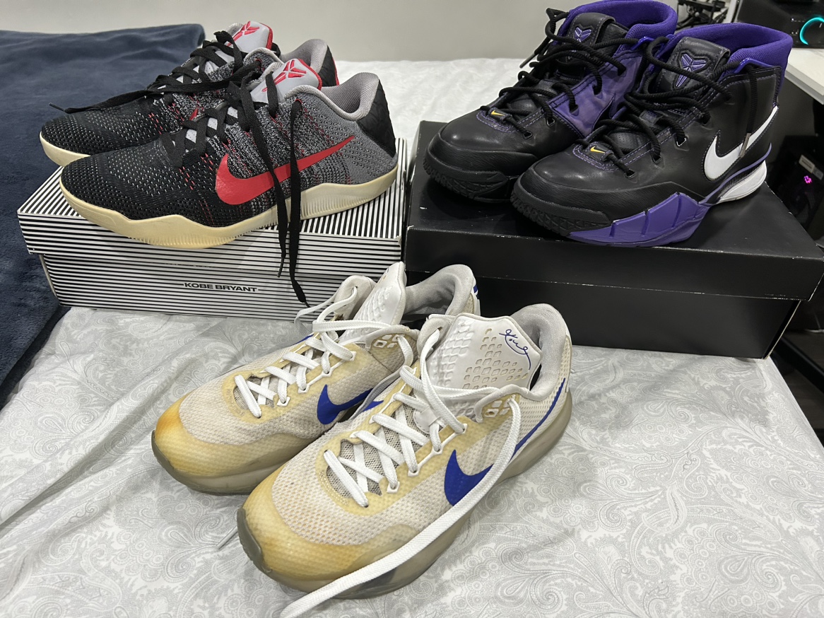 3 Pair of Nike Kobe’s